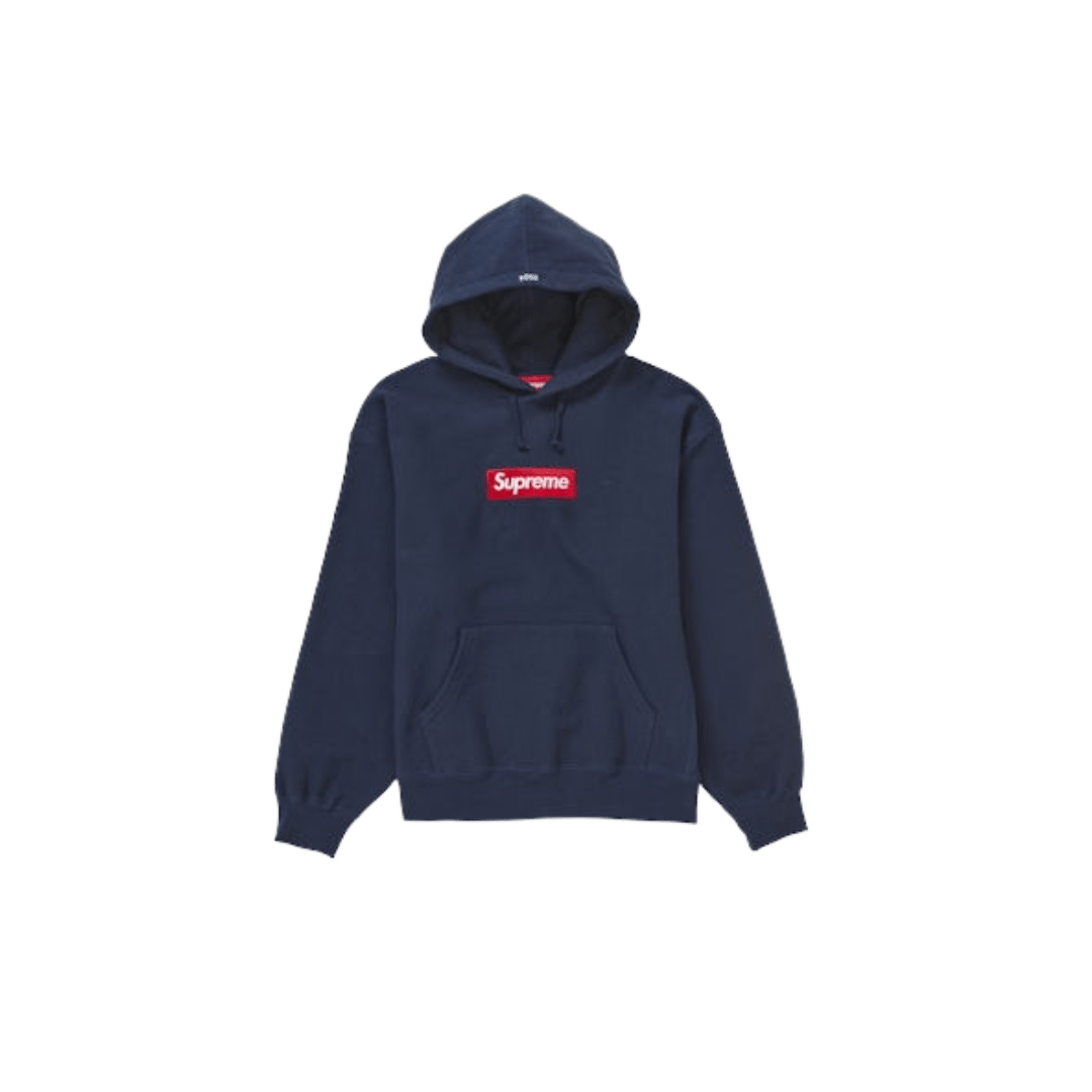 Supreme Box Logo Hooded Sweatshirt Sweatshirt (FW24) Navy