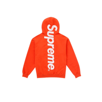 Supreme Satin Applique Hooded Sweatshirt (FW24) Bright Orange