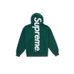 Supreme Satin-Applikation Kapuzenpullover (HW24) Dunkelgrün