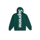 Supreme Satin Applique Hooded Sweatshirt (FW24) Dark Green