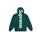 Supreme Satin Applique Hooded Sweatshirt (FW24) Dark Green