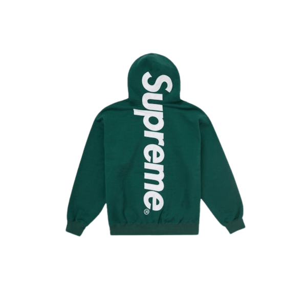 Supreme Satin Applique Hooded Sweatshirt (FW24) Dark Green