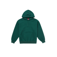Supreme Satin Applique Hooded Sweatshirt (FW24) Dark Green