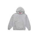 Supreme Satin Applique Hooded Sweatshirt (FW24) Heather Grey