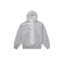Supreme Satin Applique Hooded Sweatshirt (FW24) Heather Grey