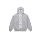 Supreme Satin Applique Hooded Sweatshirt (FW24) Heather Grey