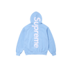 Supreme Satin-Applikation Kapuzenpullover (HW24) Hellblau