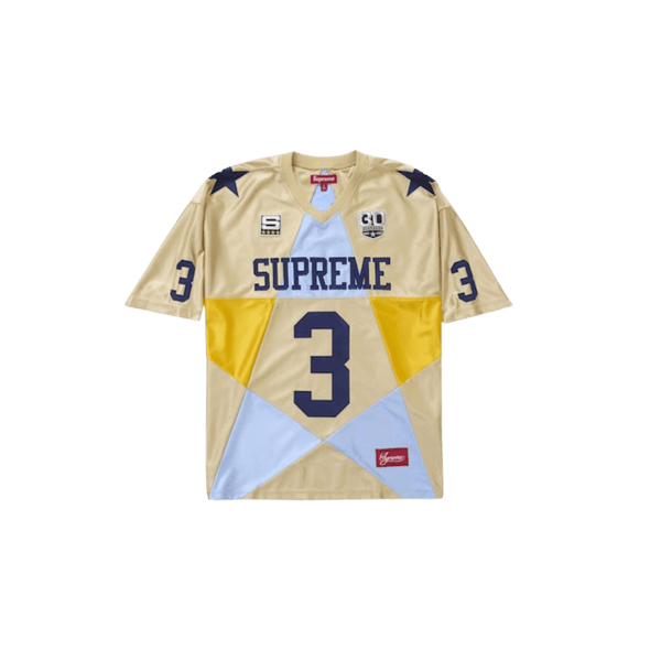 Supreme Star Football Jersey Gold FW24 | Snrkickz