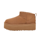 UGG Classic Ultra Mini Plateau Kastanie