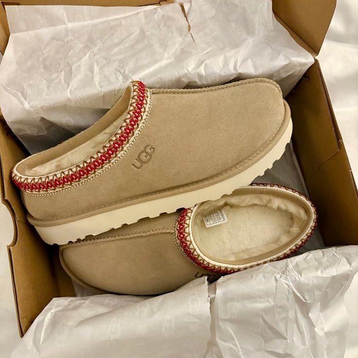 UGG Tasman II Slipper Sand Dark Cherry (Women's)