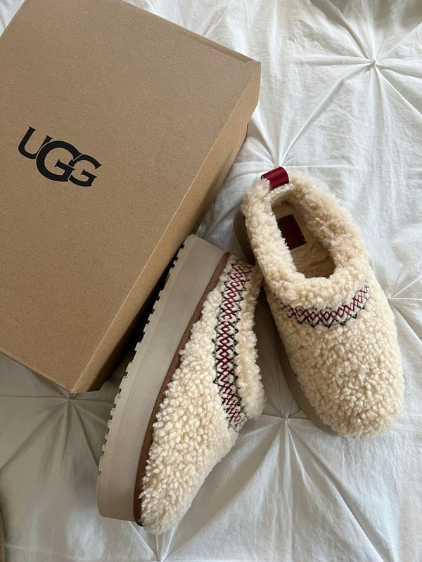 UGG Tazz Hausschuhe Heritage Zopf Natur