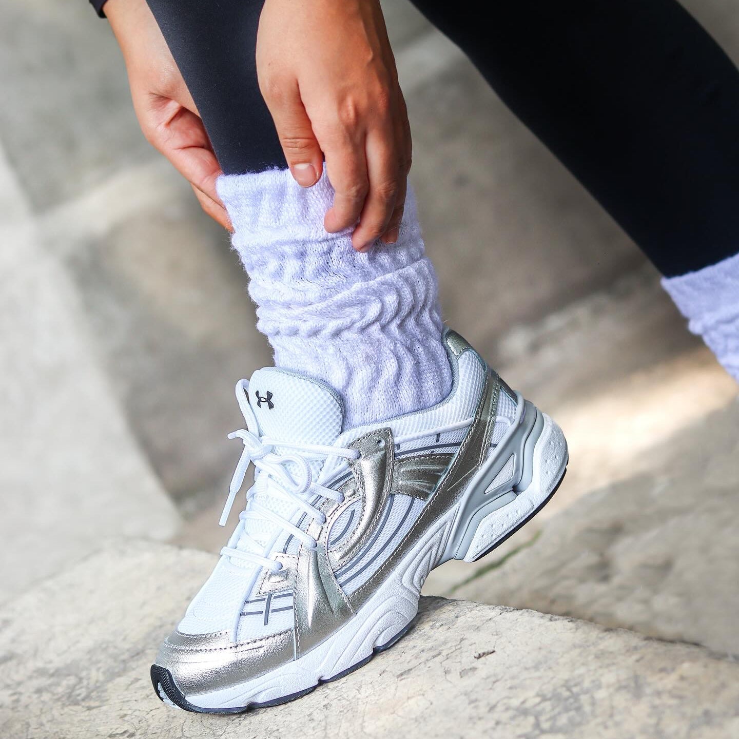 Under Armour UA Sola Weiß Metallic Silber